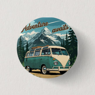 Rustic Outdoor Adventure Gift 3 Cm Round Badge