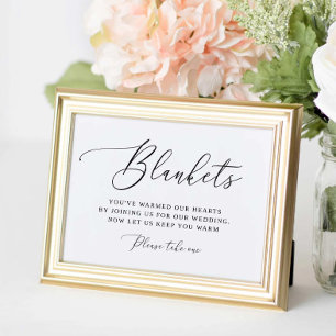 Rustic Outdoor Blanket for Wedding Poster