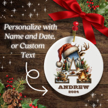 Rustic Outdoor Letter A Holiday Adventure