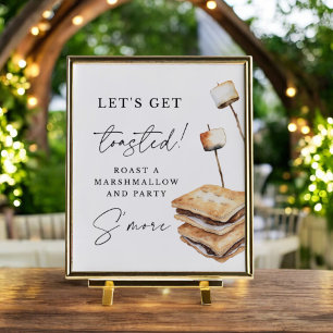 Rustic Outdoor S'more Wedding Sign
