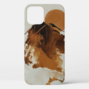 Rustic Painted Mountain Landscape iPhone 12 Pro Case