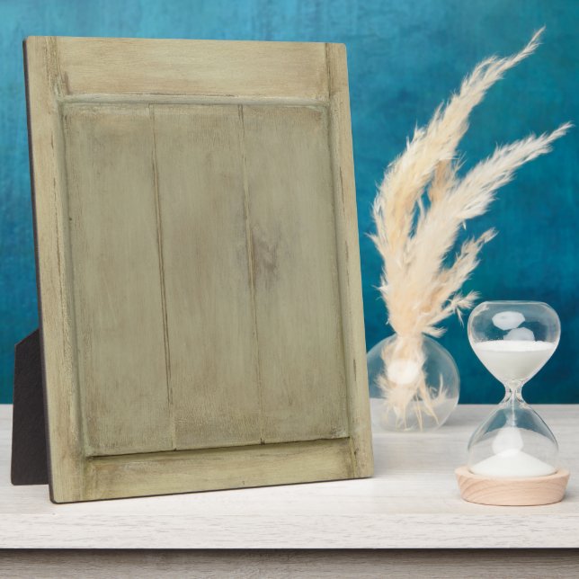 Rustic Painted Wood Plaque (Side)