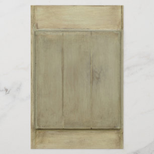 Rustic Painted Wood Stationery