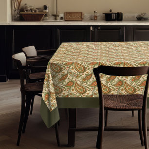Rustic Paisley Tablecloth – Cozy Boho Table Style