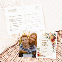 Rustic Pampas Grass Boho Flowers Save the Date