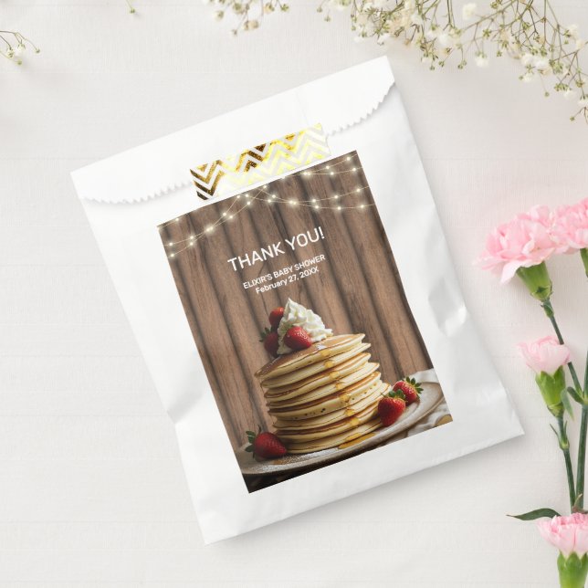Rustic Pancakes Baby & Brunch Baby Shower Favour Bag (Sealed)