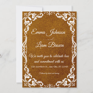 Rustic Papel Picado Mexican Wedding Invitation