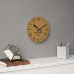 Rustic Paper 1st Wedding Anniversary Wall Clock<br><div class="desc">Rustic Paper 1st Wedding Anniversary Wall Clock</div>