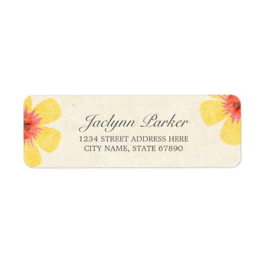 Rustic Paradise Return Address Labels