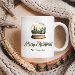 Rustic pastel Nordic earthy palette custom name  Coffee Mug