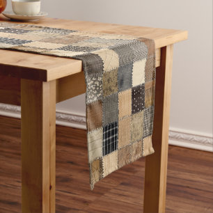 Rustic Patchwork Table Runner