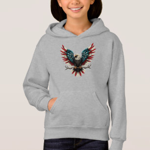 Rustic patriotic American/USA bald eagle