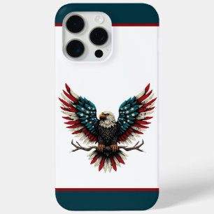 Rustic patriotic American/USA bald eagle iPhone 15 Pro Max Case