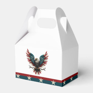 Rustic patriotic American/USA bald eagle Favour Box