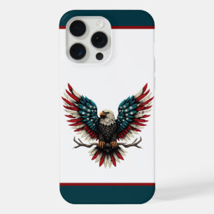 Rustic patriotic American/USA bald eagle iPhone 15 Pro Max Case