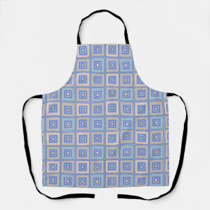Rustic pattern of squares in patchwork style  apron