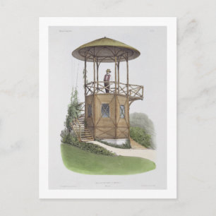 Rustic Pavilion at Marcilly, from 'Habitations Cha Postcard