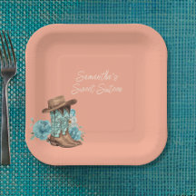 Rustic Peach Cowgirl Sweet Sixteen Birthday 