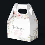 Rustic Peach Wildflowers Favour Box<br><div class="desc">Complete your rustic bridal shower with our "Rustic Peach Wildflowers Favour Box." These boxes, featuring peach and sage green wildflowers, are perfect for holding bridal shower favours. Customise every detail to match your unique style, and use them as wedding shower decorations and guest gifts to say thank you. These floral...</div>