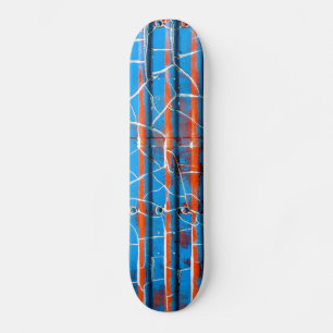 Rustic Peeling Paint Skateboard