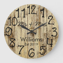 Rustic Personalised Brown Wood Custom