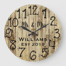 Rustic Personalised Brown Wood Custom