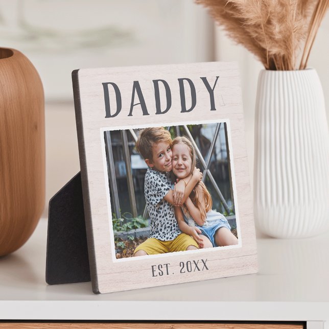 Rustic Personalised Daddy Photo Plaque (Creator Uploaded)