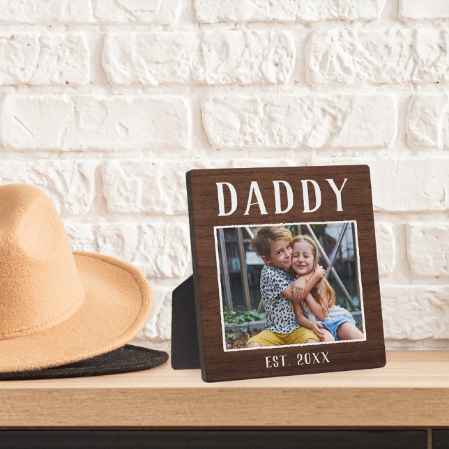 Rustic Personalised Daddy Photo Plaque (Creator Uploaded)