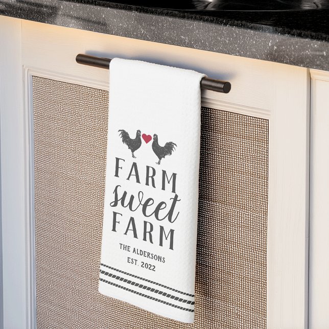 Rustic Personalised Farm Sweet Farm Tea Towel (Creator Uploaded)