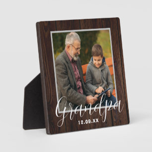 Rustic Personalised Grandpa Plaque