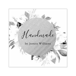 Rustic Personalised Hand Made By Rubber Stamp