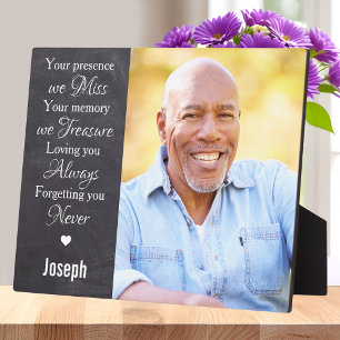 Rustic Personalised Loving Memory Memorial Photo Plaque