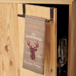 Rustic personalised mountain house Family Tea Towel<br><div class="desc">Add a special touch to your Mountain House!</div>