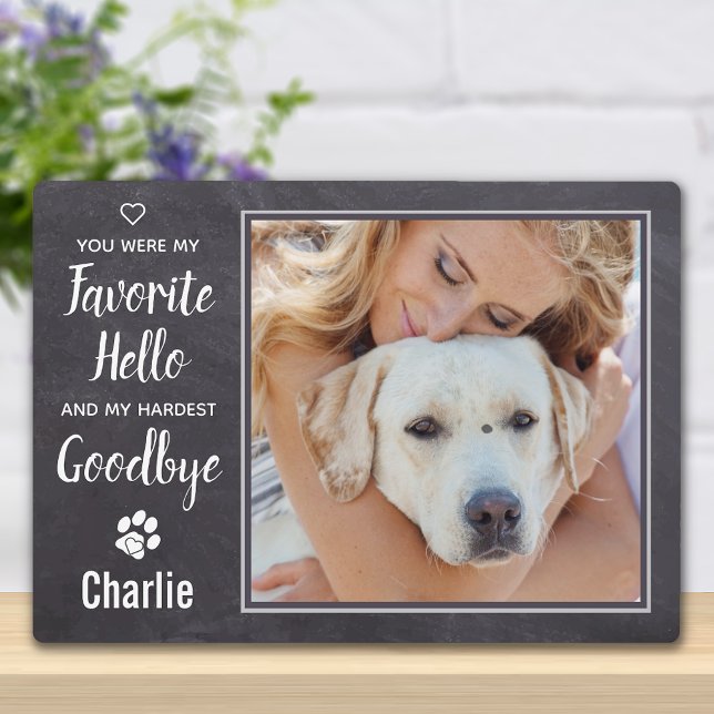 Rustic Personalised Pet Memorial Photo Plaque (Creator Uploaded)