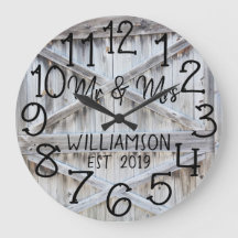 Rustic Personalized Grey Wood Custom