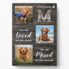 Rustic Pet Dog Memorial Personalised 3 Photo