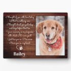 Rustic Pet Loss Sympathy Poem Dog Memorial Photo