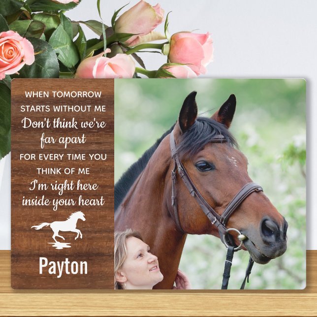 Rustic Pet Memorial Horse Plaque (Creator Uploaded)