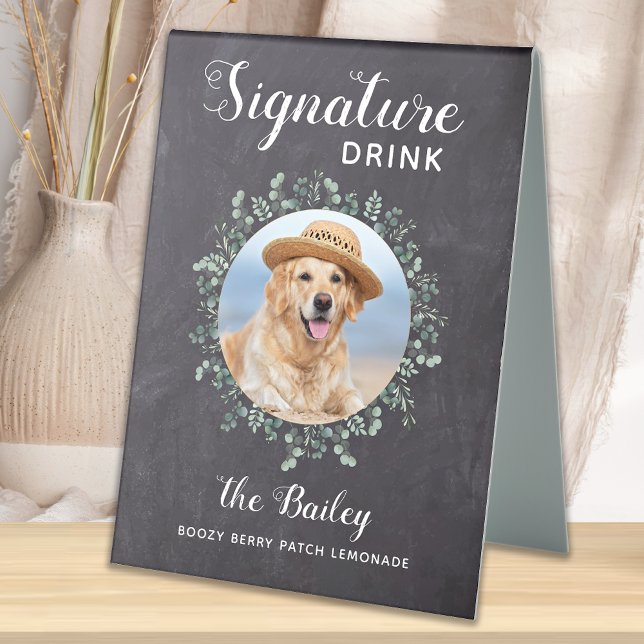 Rustic Pet Wedding Signature Drink Dog Bar Photo (Creator Uploaded)