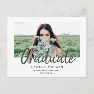 Rustic Photo Graduation Announcement 2025
