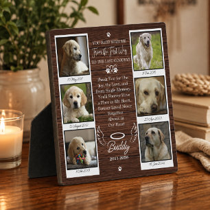 Rustic Photo Pet Memorial Remembrance Keepsake Plaque