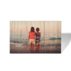 Rustic Photo Print Planked Pine Wood Wall Art Sign