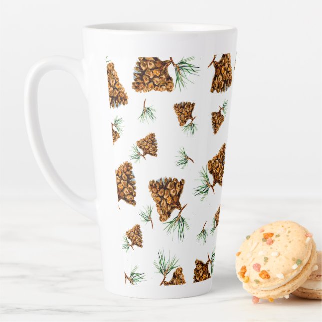 Rustic Pine Cone Forest Mug – Nature-Inspired Desi (In Situ)