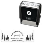 Rustic Pine-tree Family Return Address Self-inking