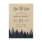 Rustic Pine Trees Kraft Wedding Save the Date