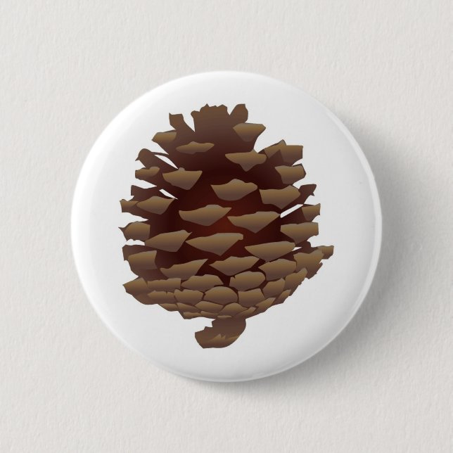 Rustic Pinecone 6 Cm Round Badge (Front)
