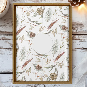 Rustic Pinecone & Evergreen Christmas Tissue Paper