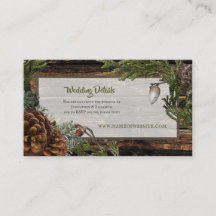 Rustic Pinecone Winter Wedding