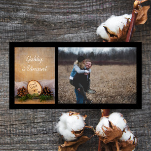 Rustic Pines Woodland Wedding Thank You Card