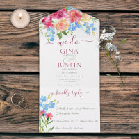 Rustic Pink Carnations & Forget Me Nots Dinner